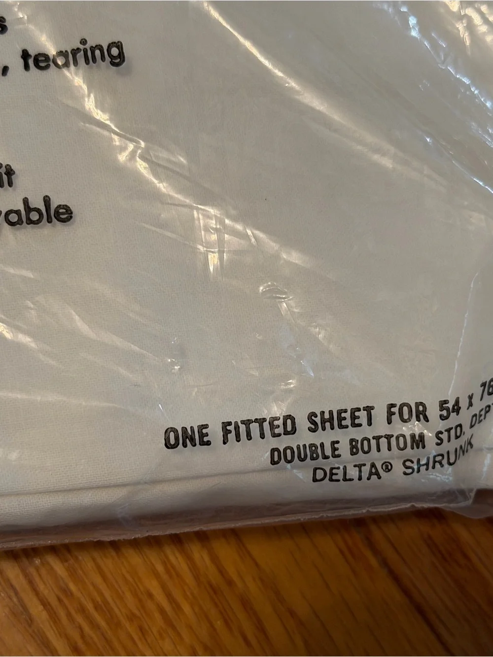 🆕 Stevens Mohawk NOS pure white double/Full fitted sheet 100% cotton fine muslin